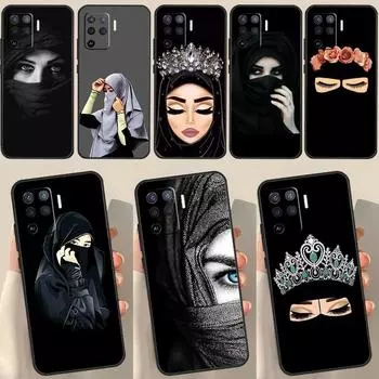 Мусульманский исламский арабский хиджаб девушка для OPPO Find X3 Lite X5 Pro A5 A9 A31 A53 S A83 A91 A93 A54 A74 A94 A15 A16 A52 A72 чехол OPPO A53S 2020