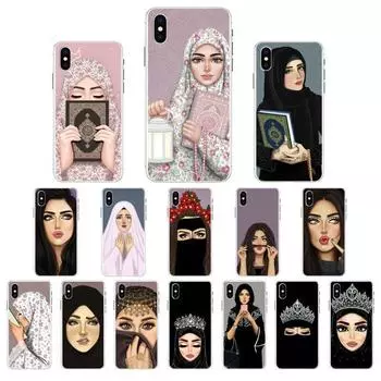 Мусульманский исламский арабский хиджаб, лицо, гриль, глаза, Коран, чехол для телефона для iPhone 11 12 13 pro max X XS MAX 6 6s 7 7plus 8 8Plus 5 5S SE XR iphone 5 5s Se