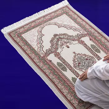Мусульманский коврик традиционный дизайн молитвенный коврик для женщин мужчин храмовая комната Style A