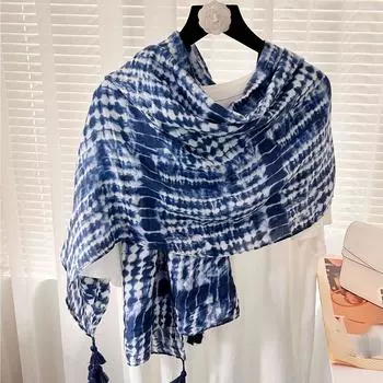 Мусульманский платок 180 * 85 см, женский новый стиль, ветрозащитная бандана, модный принт, теплое пляжное полотенце, шали с кисточками Four Seasons 180X85cm