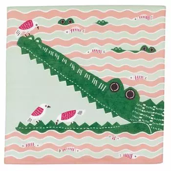 Musumi Furoshiki Furoshiki 50см Ката Ката Крокодиловый Розовый Сделано в Японии 20011-106