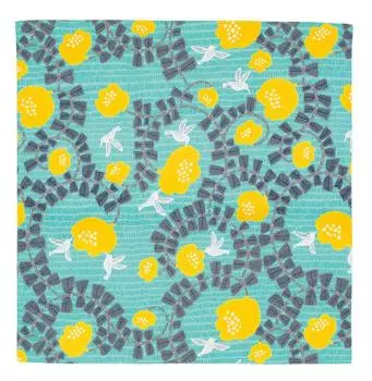 Musumi Furoshiki Furoshiki 70см Ката Ката Кохаре Колибри Зеленый Сделано в Японии 21414-205