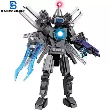 Мутант Титан Камера Человек Строительные блоки Мультфильм или Игра Кукла Детские Игрушки Динамик Камера Титан Часы Телевизор Туалет Человек Кирпичи Модель