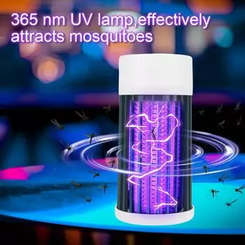 Mute Electronic Insect Killers Camping Anti Fly Trap LED Rechargeable Anti Mosquito Repellent Killer Portable Indoor Bug Zapper зелёный