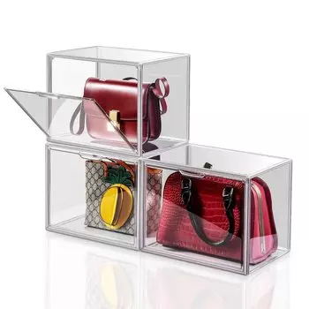 Mutual 3 transparent storage stacking plastic magnetic front for storage box and display of 36cm x 22cm x 28cm storage, cases, type, type, opening,