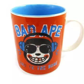 Muy Pop [L9022] - Керамическая кружка Muy Pop оранжевого цвета