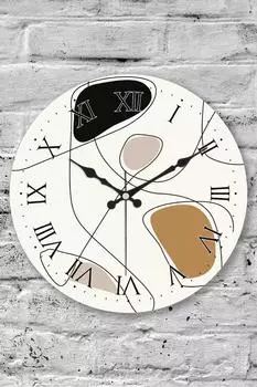 Muyika Arte Новые овальные настенные часы из настоящего стекла 36 см с плоскими цифрами Pds-36