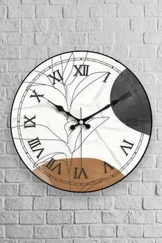 Muyika Arte Овальные настенные часы из настоящего стекла 36 см Pds-36