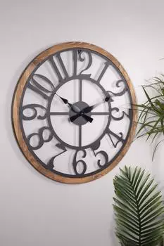 Muyika Bonni Декоративные настенные часы в металл-деревянной рамке 80х80см Mds-am