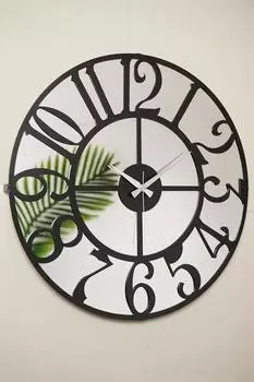 Muyika Bonni зеркальные новые коллекции украшений металлические черные настенные часы 41x41 см с бесшумным механизмом Amd-41