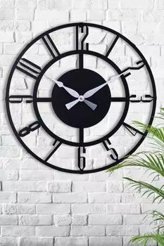 Muyika Bunnela Металлические 70 см Черные настенные часы 70x70 см Mds-70