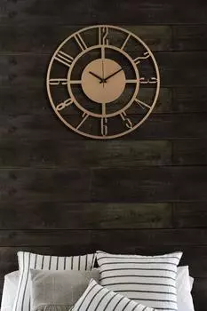 Muyika Bunnela Металлические Настенные Часы Золотого/Перевернутого Цвета 50x50см Mds-50