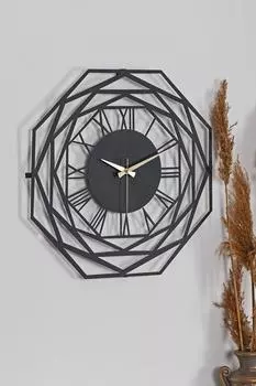 MUYIKA Часы настенные металлические черные Repido 50х50см Mds-50