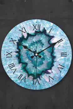 Muyika Epossi Bombe Настенные часы из настоящего стекла с бесшумным механизмом 36 см Pds-36