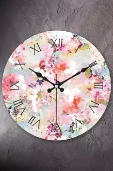 Muyika Estate Bombe Настенные часы из настоящего стекла с бесшумным механизмом 36 см Pds-36