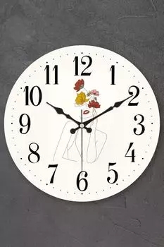 Muyika Gazza Bombe Настенные часы из настоящего стекла с бесшумным механизмом 36 см Pds-36