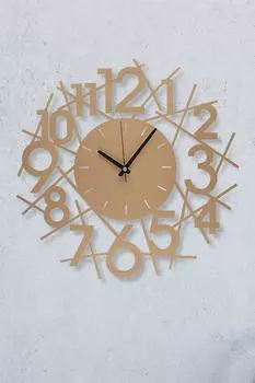 Muyika Karde Металлические Настенные Часы Золотистого/Перевернутого Цвета 50x50см Mds-50