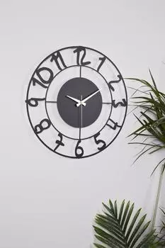 Muyika Menzo Металл 50x50см Бесшумный механизм Декоративные настенные часы Mds-50
