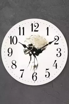 Muyika Nera Bombe Настенные часы из настоящего стекла с бесшумным механизмом 36 см Pds-36