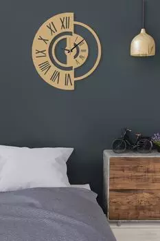 Muyika Ruota Металлические Настенные Часы Золотого/Перевернутого Цвета 50x50см Mds-50