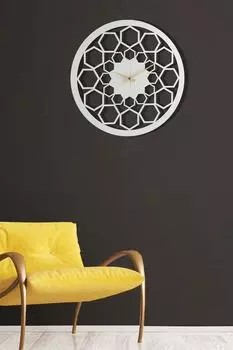 Muyika Sed Металлические белые настенные часы 50х50см Mds-50