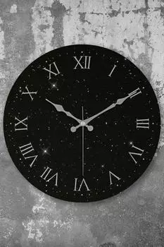 Muyika Spazio Bombe Настенные часы из настоящего стекла с бесшумным механизмом 36 см Pds-36