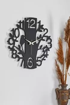 Muyika Uccelo новая коллекция декоративные металлические черные настенные часы с бесшумным механизмом 41x41 см Mds-41