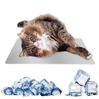 MUYYIKA Cool Plate для собак и Cool Cool Aluminum Cool Cool Cool Physical Снижает температуру Профилактика теплового удара x 300 Кошки, Тарелка, Кровать, Коврик, Коврик,