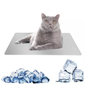 MUYYIKA охлаждающая пластина для собак и кошек Cool Aluminum Cool Cool Cool Cool Физическая Снижает температуру Предотвращение теплового удара x 300 Кошки, Кровать, Коврик, Коврик,