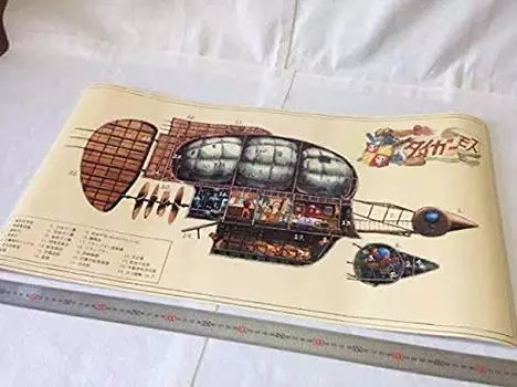 Музей Гибли Замок в небе Тигровая моль Плакат Хаяо Миядзаки Почтовая открытка Сотовая фотография