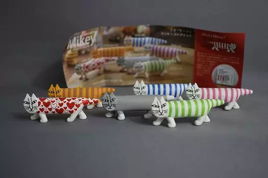 Музей капсул Q Лиза Ларсон Майки Множество кошек Коллекция из 6 видов [Набор (полный полный)]