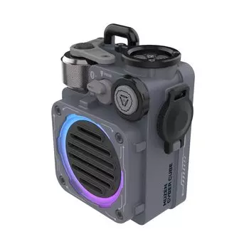 MUZEN CYBERCUBE Bluetooth-динамик MUZEN CYBERCUBE Bluetooth-динамик Компактный уличный мощный бас IPX5 Водонепроницаемый фонарик Тип C Зарядка 10 часов
