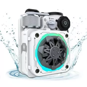 MUZEN CYBERCUBE Premium Speaker Bluetooth IPX5 3 Lighting Spinner Design Водонепроницаемый/Уличный динамик/С режимами/Функция руки/Подсветка/TYPE-C