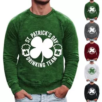 Муж. Футболка Круглый вырез Одежда Одежда На открытом воздухе Длинный рукав С принтом Модельер Винтаж L чёрный