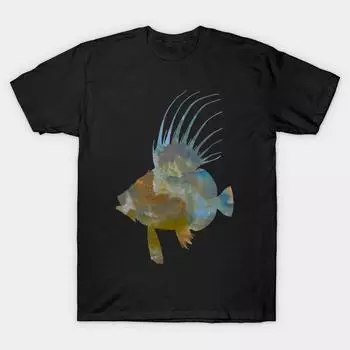 Мужчины Черная футболка с принтом Super Large TShirt Dory-fish No-Cut Передача Бумаги Печати Хлопок футболка 4XL чёрный