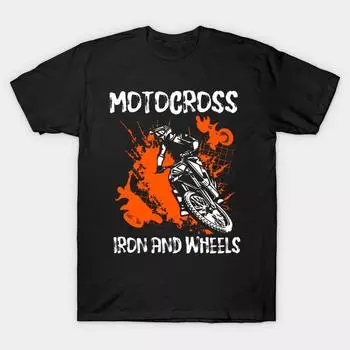 Мужчины Черная футболка с принтом Super Large TShirt мотокросс футболка No Cut Переносная бумага с принтом Хлопковая футболка 2XL чёрный