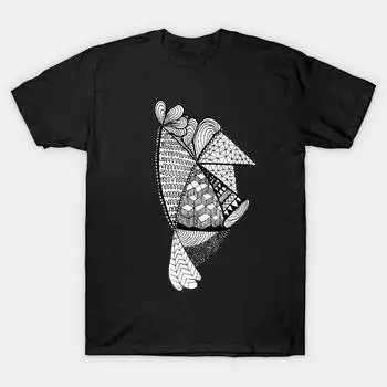 Мужчины Черная футболка с принтом Super Large TShirt No Cut Transfer Paper Печати Хлопковая футболка S чёрный