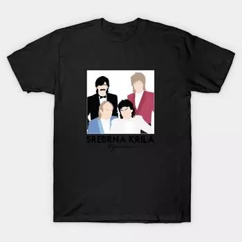 Мужчины Черная футболка с принтом Super Large TShirt srebrna-krila No Cut Передача Бумаги Печати Хлопок футболка 4XL чёрный