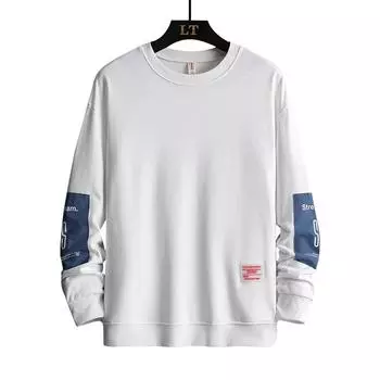 Мужчины и осень Молодежь Досуг Спорт Коллаж Санитарная Одежда Свитер XXXL синий