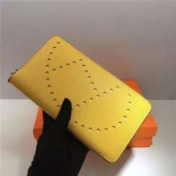 Мужчины и женщины могут использовать простой кошелек с застежкой-молнией в виде ладони, многофункциональный, ручной, обернутый в кожу, кошелек с несколькими отделениями, новая модель 20 inches коричневый