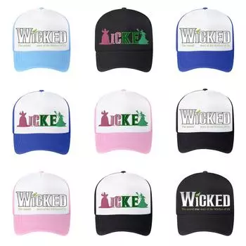 Мужчины и женщины с одинаковой бейсболкой на весну и лето Сетчатая кепка Bad Witch Surrounding Hat One Size чёрный