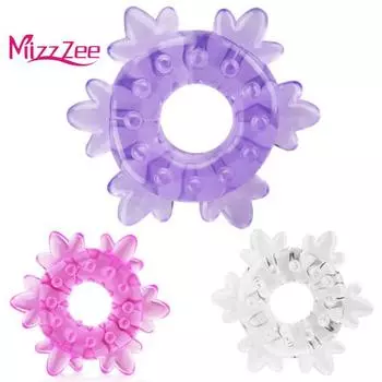 Мужчины Пара Обмен Мода Снежинки Кольцо Пениса Член Задержка Эякуляции Взрослых Расслабляющий