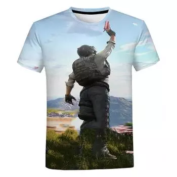 Мужчины Женщины Дети Pubg 3D Printe Cool Tops Tee Game Streetwear Модная футболка Новая летняя повседневная футболка с коротким рукавом 6XL