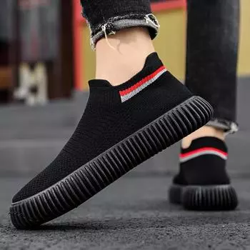 Мужчины Женщины Кроссовки Кроссовки Дышащая обувь Легкая дышащая спортивная повседневная обувь 40 чёрный