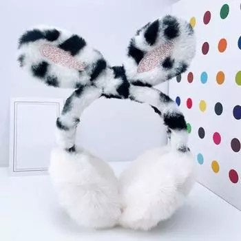 Мужчины Женщины Мягкие Пушистые Уютные Ушанки Теплые Наушники Плюшевые Ушные Грелки оранжевый