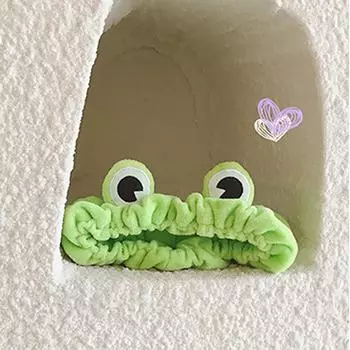 Мужчины Женщины Селфи Симпатичная 3D-лягушка Забавная вечеринка Эластичная повязка на голову для волос