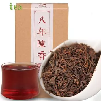 Мужи ароматный чай Пуэр восьмилетней выдержки Юньнаньский чай Пуэр спелый чай рассыпной чай восьмилетней выдержки 150г 150g