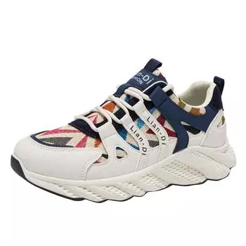 Мужская 2025 толстая подошва увеличивает повседневную спортивную обувь Модные парусиновые кроссовки для бега вулканизированные мокасины мужские дизайнерские 39