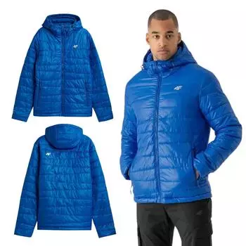 Мужская 4F H4Z21 KUMP005 Кобальтовая куртка из искусственной кожи M M синий