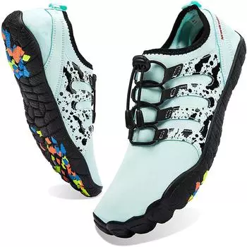 Мужская акваобувь, быстросохнущая пляжная обувь, дышащие кроссовки, обувь для босиком, для плавания, походов, спортивная обувь, большой размер 50 7 серый